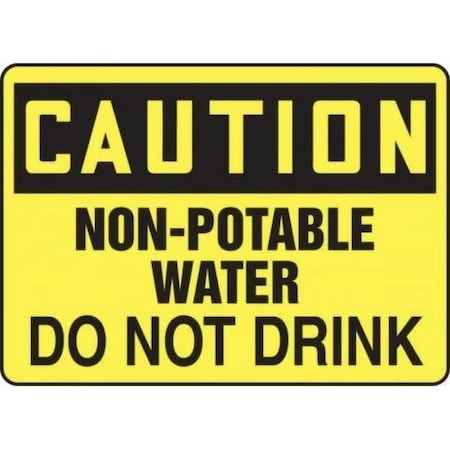 Accuform OSHA CAUTION SAFETY SIGN NONPOTABLE MCHL633XL MCHL633XL